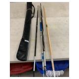 4 martial art sticks used for stick fighting