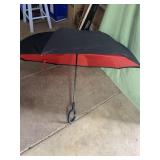 New red inverted umbrella - 4ft