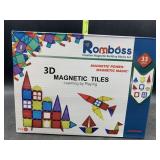 Romboss 3d magnetic tiles - 33 pieces- great for