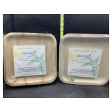New - 2 20 pack of plates - 100% natural,