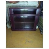 7th avenue black swivel tv stand newly put