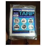 New 9ft by 12ft medium duty all purpose tarp