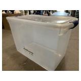 112qt storage tote with lid