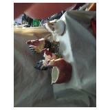 Chicken Cookie jars 4 pieces one is not a jar and