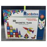 Romboss 3d magnetic tiles - 33 pieces- great for
