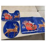 New - Christmas bathroom rugs