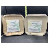 New - 2 20 pack of plates - 100% natural,