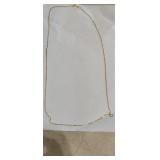 925 Sterling Silver 22" Necklace Gold Plated