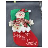 New 3d snowman Christmas stocking