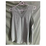 New- Green ladies shirt size large