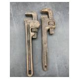 2 pipe wrenches