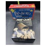 2 games - keep quiet & password