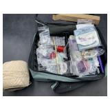 Sewing items and ball of twine