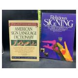 2 sign language books