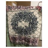 Flower wreath blanket