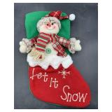 New 3d snowman Christmas stocking