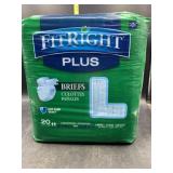 Fitright plus briefs size large - 20 count