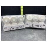 2 sets of led tea lights