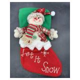 New 3d snowman Christmas stocking