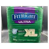 Fitright plus briefs size X-large - 20 count