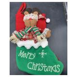 New 3d Reindeer Christmas stocking