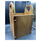 Wooden magazine rack