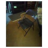 Metal folding desk/chair