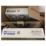 2 Nordic pure ac & furnace air filters - 20x25x5