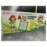Kids interactive ABC  learning poster - new in