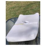 Changing table pad with grey cover - very good