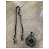 Vintage like pocket watch with chain - new in box