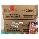 2 boxes cracker jacks - each box has 25 1oz boxes