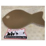 Fish shaped litter mat