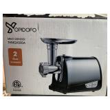 Meat grinder with attachments and reverse mode -