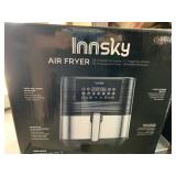 Innsky air fryer - 5.8quart - stainless - new in