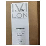 28-48in satin nickel curtain rod 1 1/8in diameter