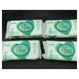 4 packs - 56 count each - pampers aqua pure baby