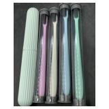 4 eco friendly toothbrushes with case