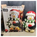Tara Reed Jolly Penguin  Cookie Jar 10"