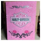 Pink Harley Davidson Canvas 12x16