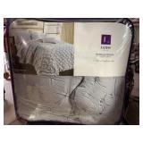Ravello pintuck light grey 5 piece comforter set