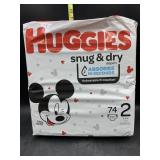 Huggies snug & dry diapers - size 2 - 72 count