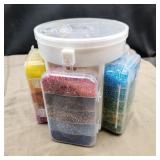 Jewelry Craft Beads Container. Loaded