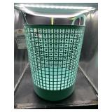 Tall plastic laundry hamper