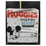 Huggies snug & dry diapers - size 2 - 72 count