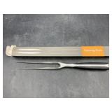 12 in. Carving fork - 430 stainless steel - NEW