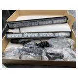 2 light bars -17in long - blue & white