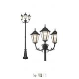 New Outdoor Lamp Post Light 3-Head,