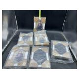 6 4x6 white photo frames