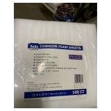 Cushion foam sheets for packing - 12x12in - 100